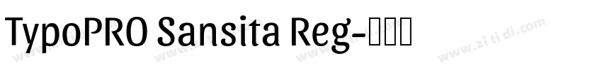 TypoPRO Sansita Reg字体转换